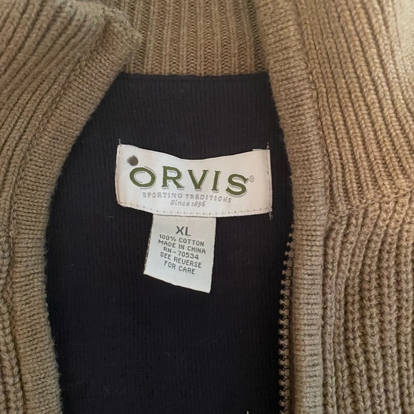 Orvis fleece lined zip up sweater - Picture 3 of 3